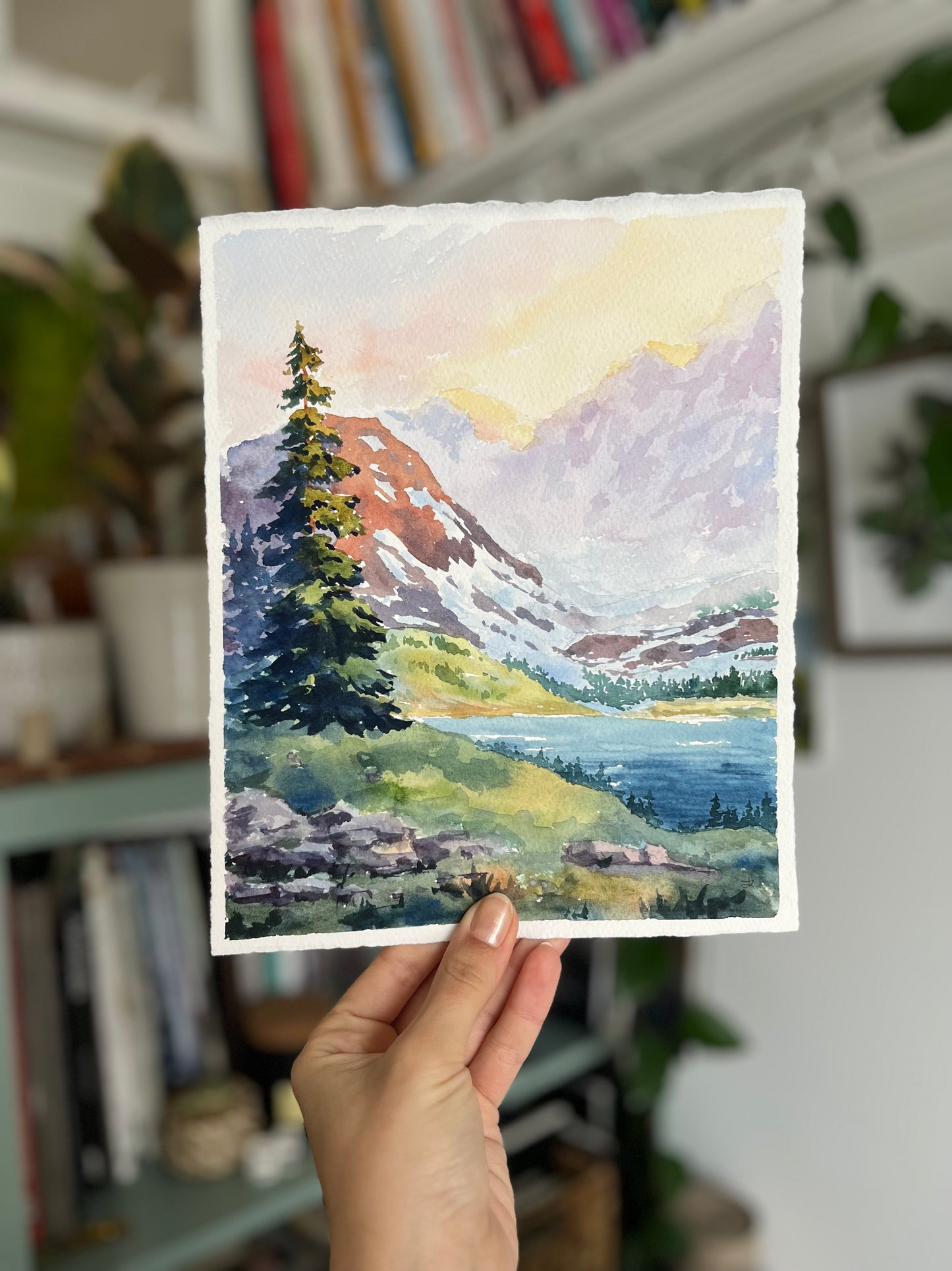 'Evening glow' giclee print. Unframed