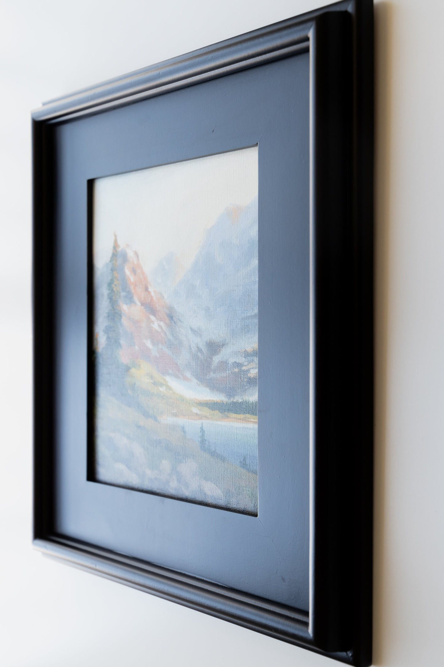 'Evening Light. Mountain Study' Original Landscape. 8x10 Framed