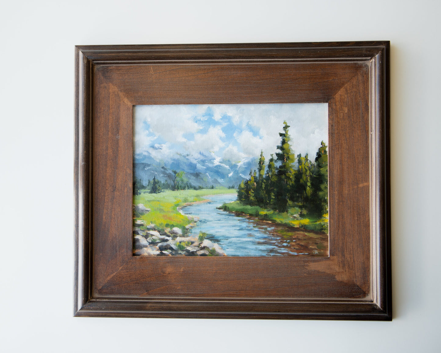 'After a storm' Original Landscape Oil Painting. 8x10 Framed