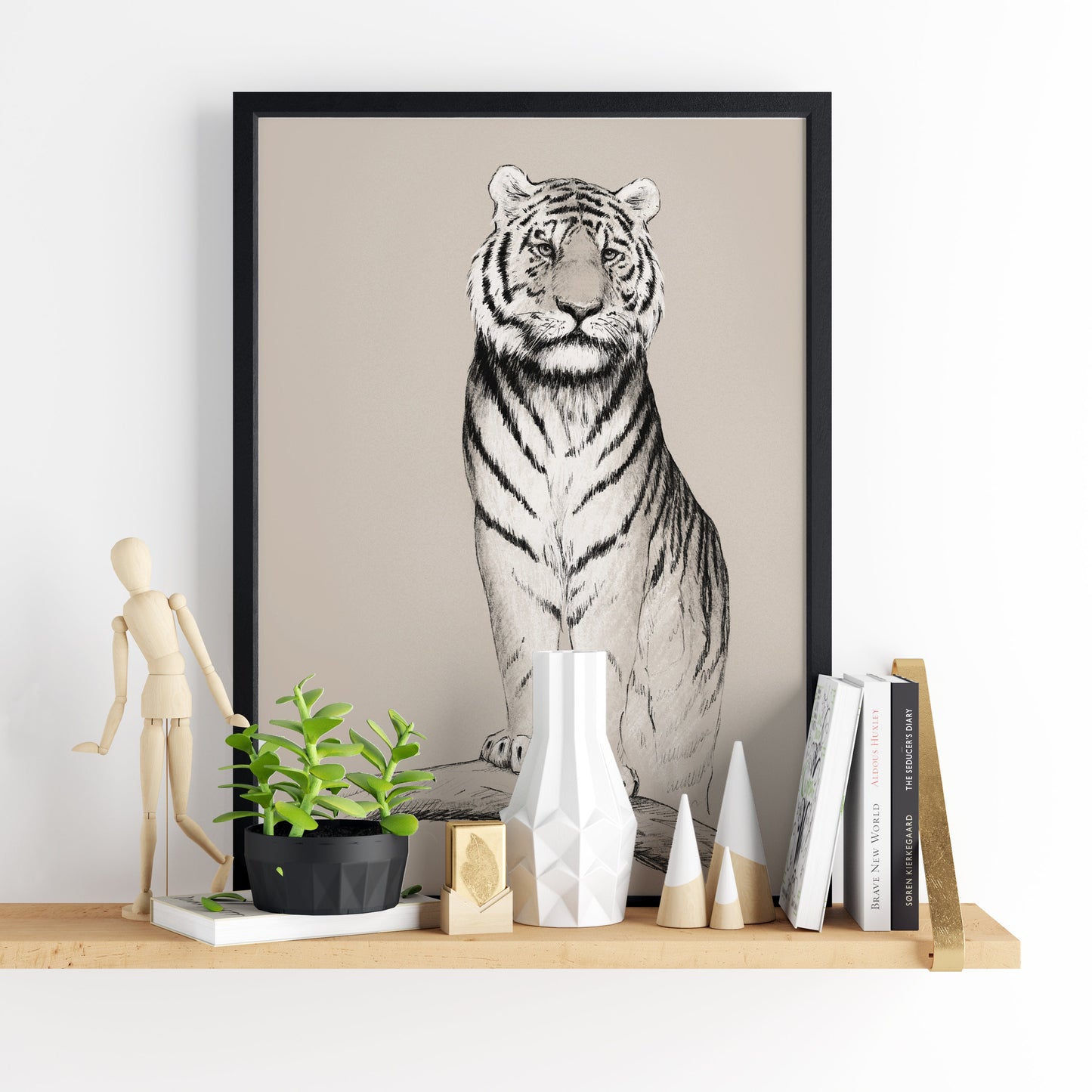 'Tiger' giclee print. Unframed