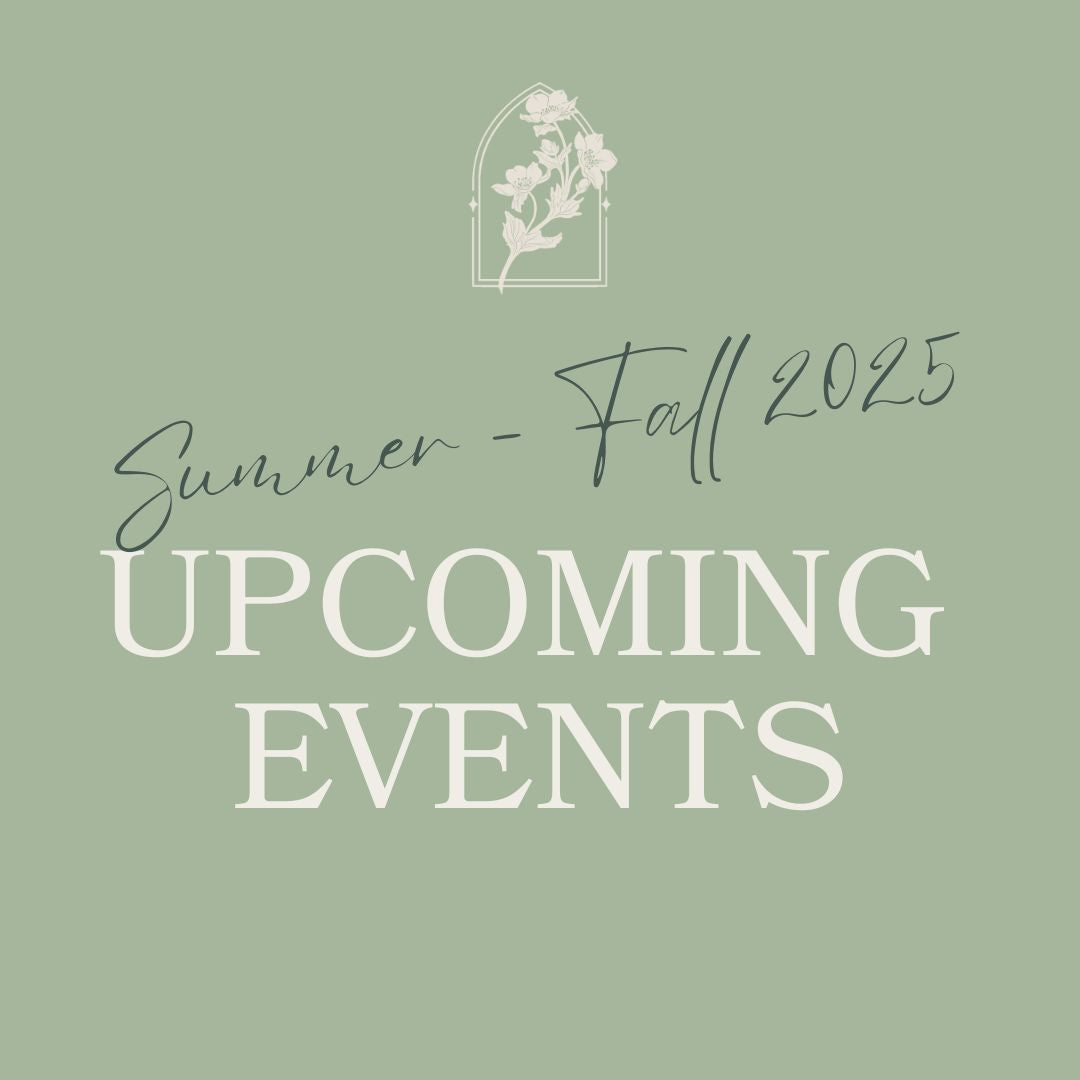 Upcoming Events This Summer and Fall