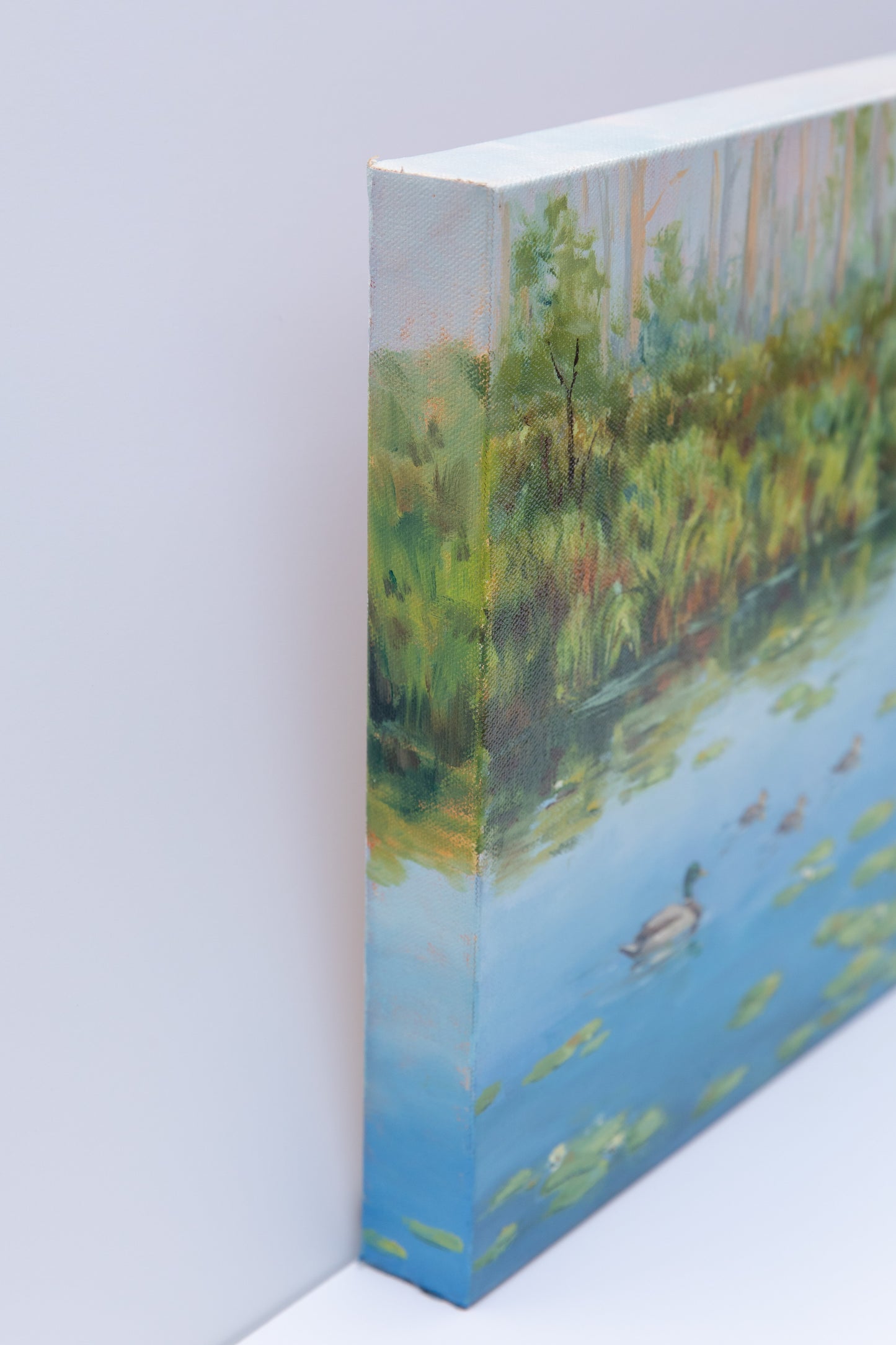 "Foggy Mornings of May" 12x16 original oil painting. Unframed