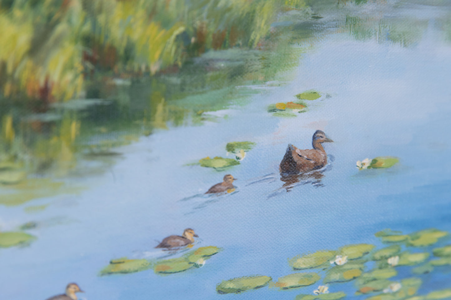 "Foggy Mornings of May" 12x16 original oil painting. Unframed