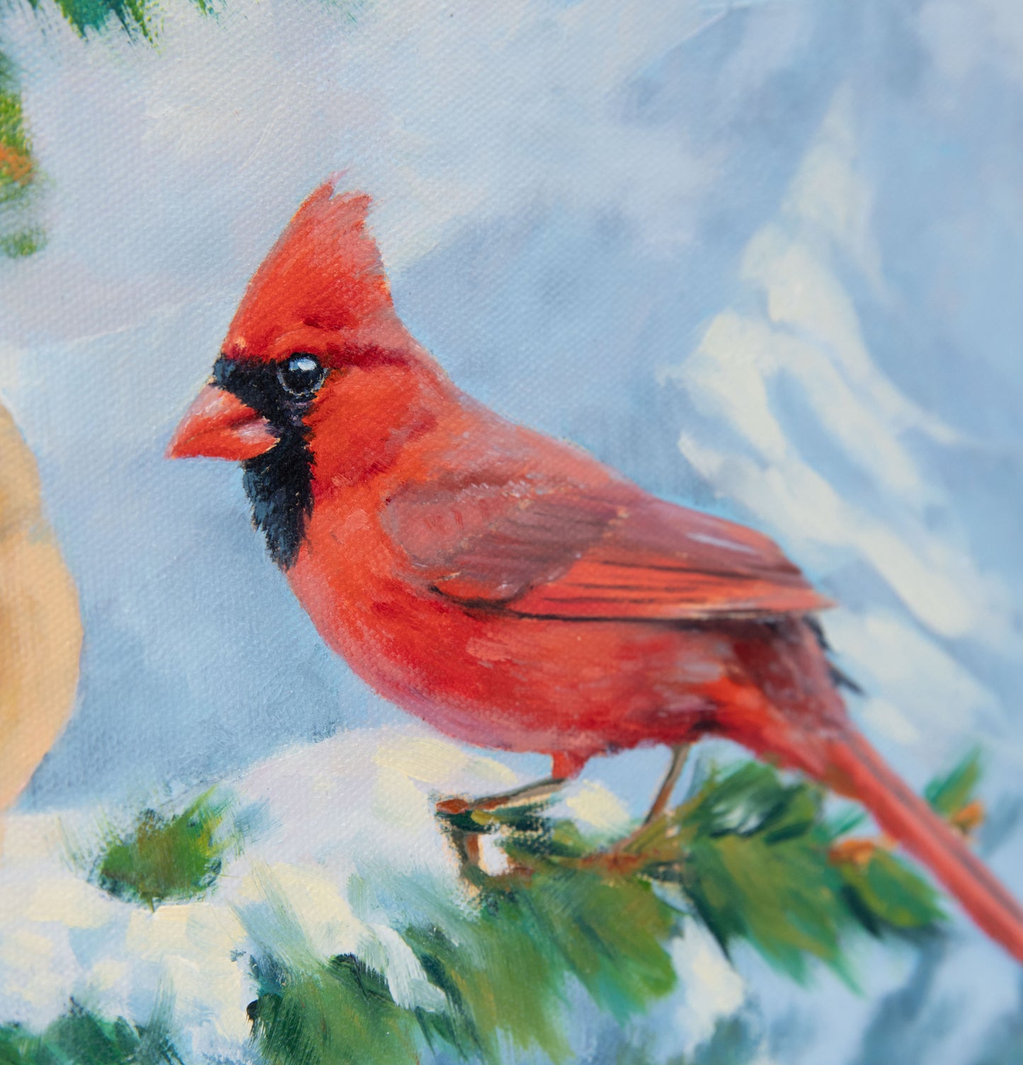 "December's Charm" 12x16 original oil painting. Unframed