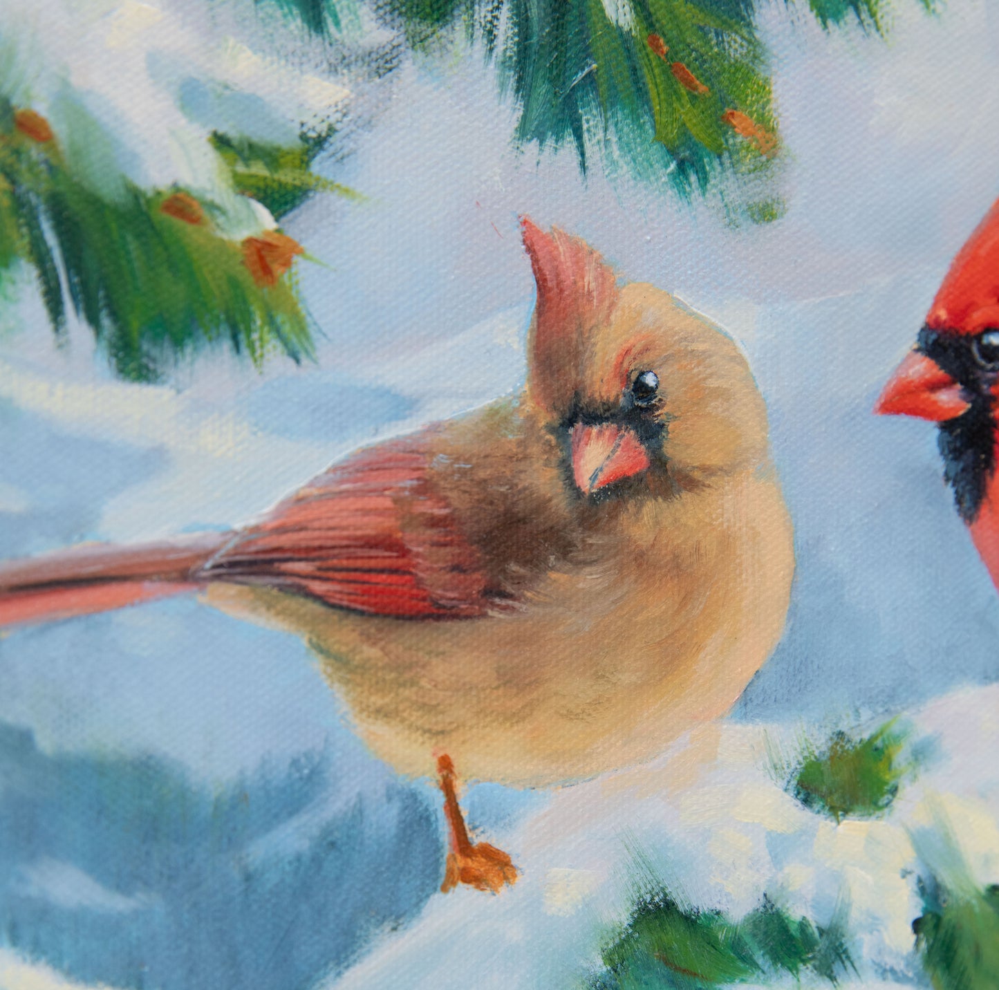 "December's Charm" 12x16 original oil painting. Unframed