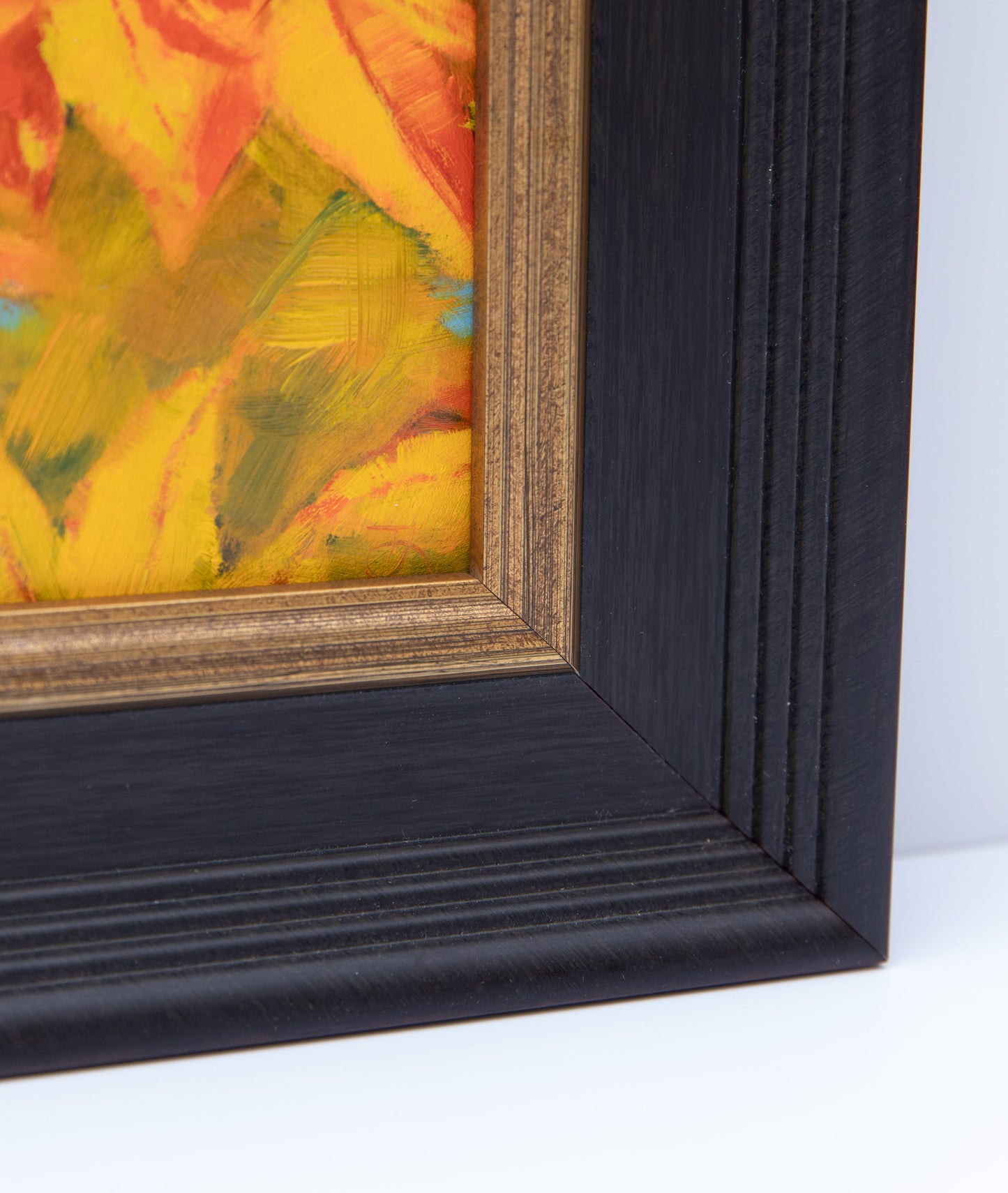 "October's Glow" 8x10 original oil painting. Framed