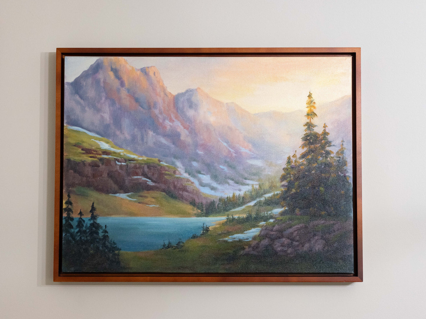 'Evening glory' Original Landscape. 18x24in. Framed