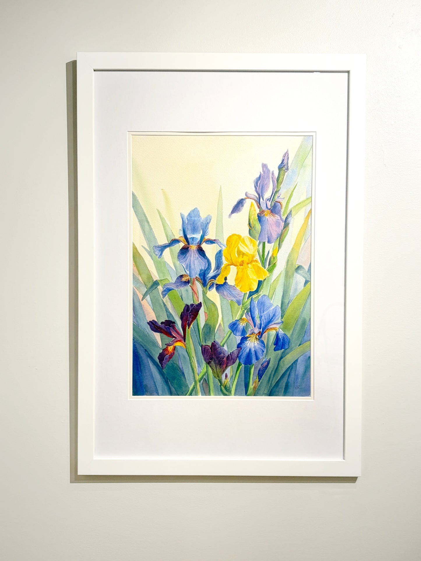 'Summer Solstice'  14x20 watercolor painting. Framed