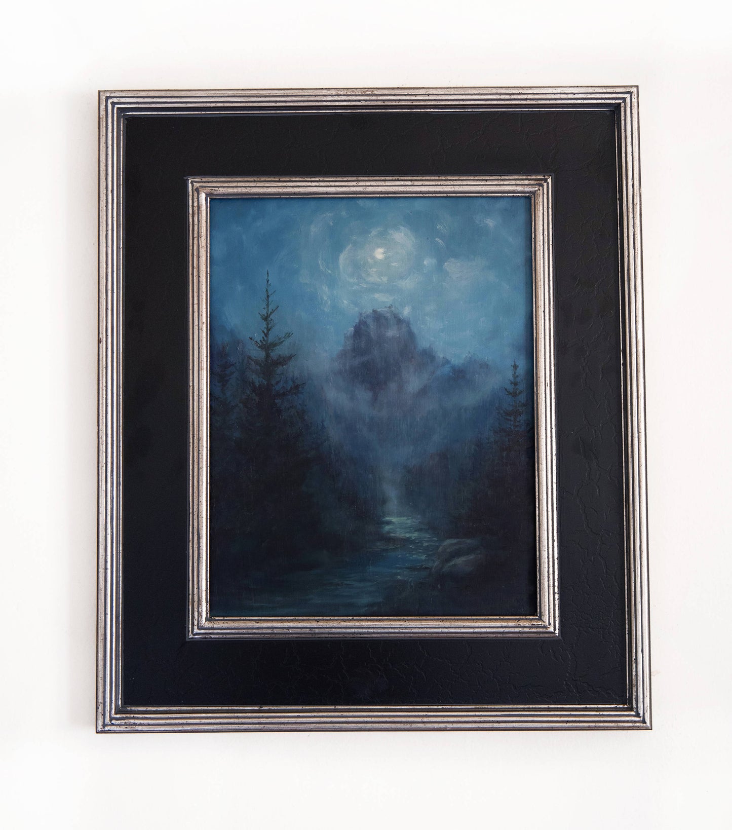 Enchanted Light. Original landscape oil painting. 11x14in. Framed.