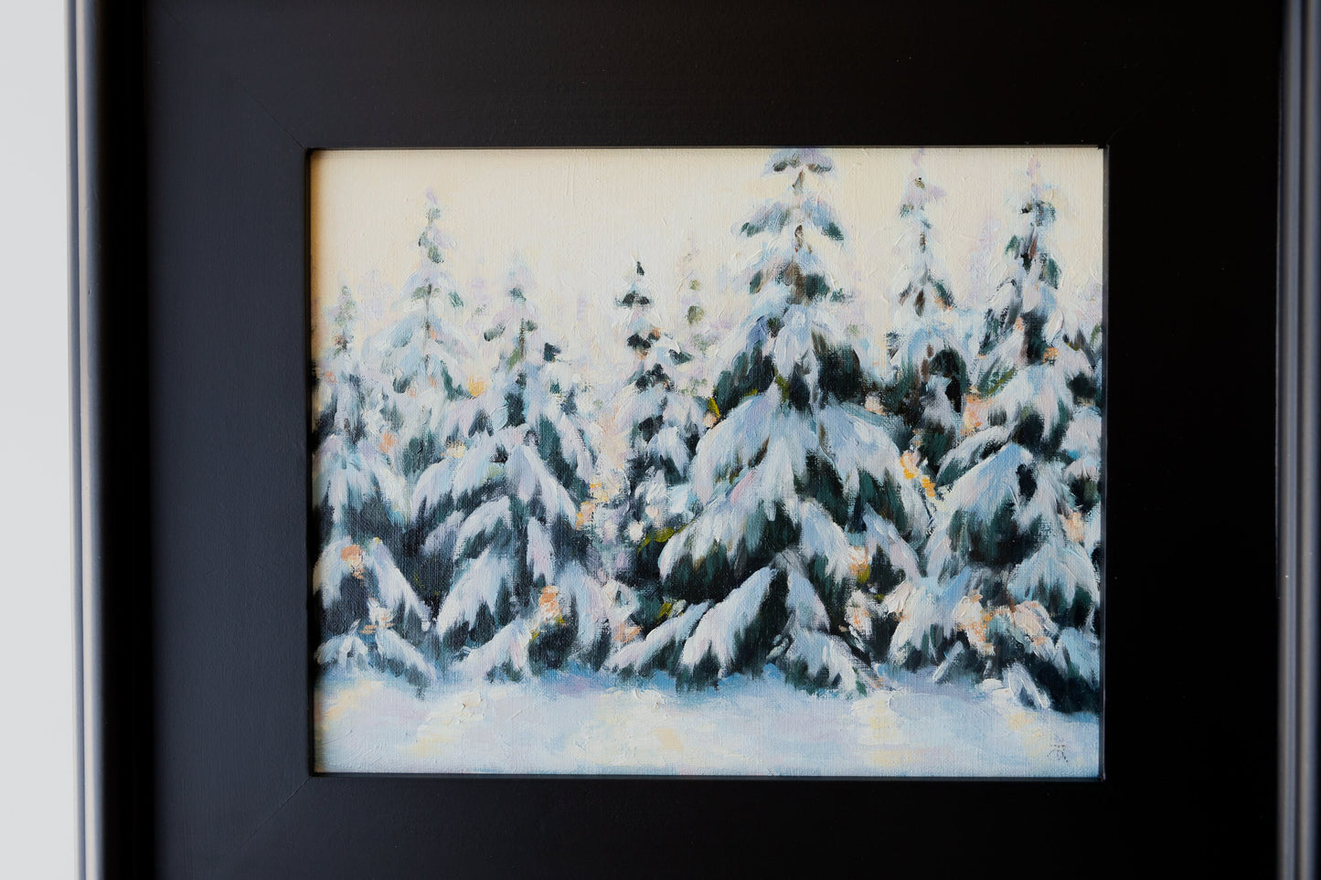 'Winter Bliss' Original Landscape. 8x10  Framed