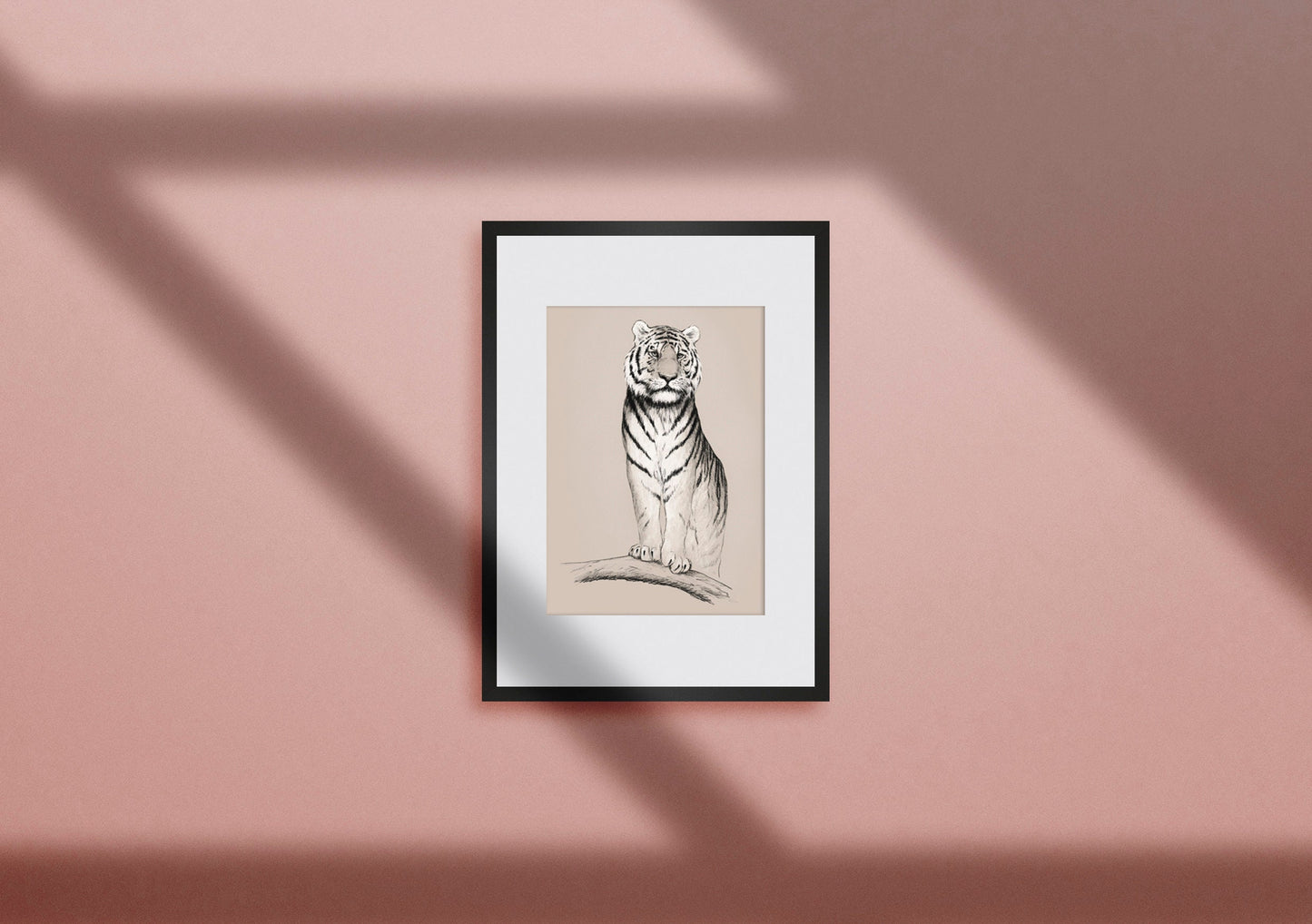 'Tiger' giclee print. Unframed