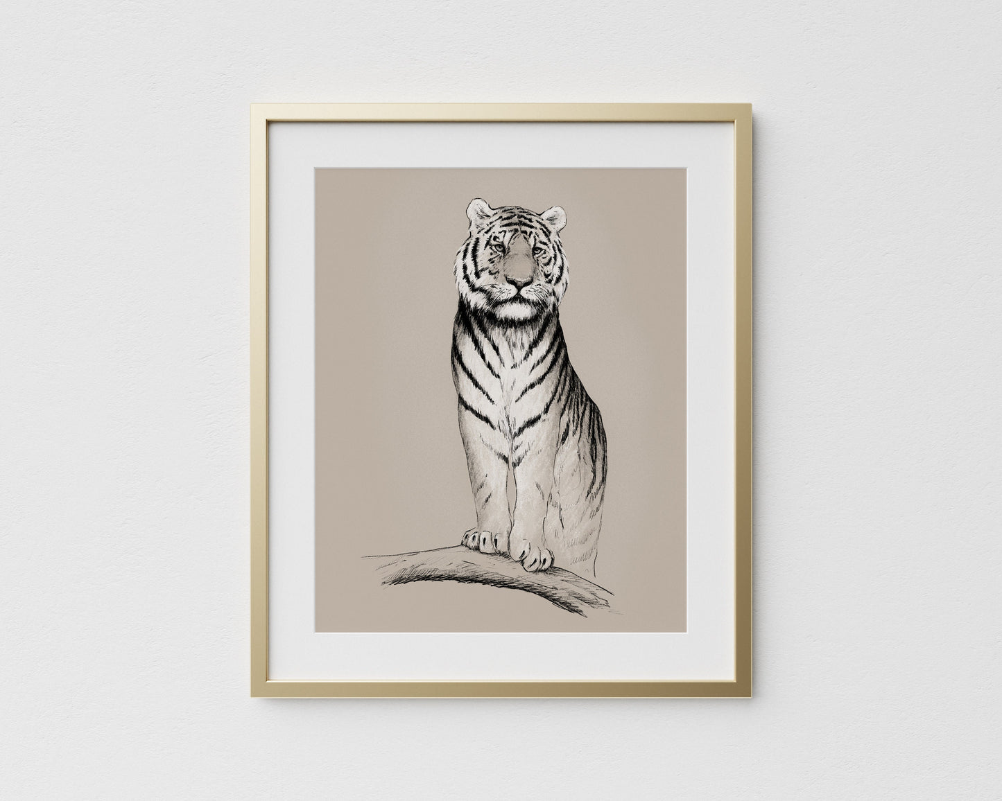 'Tiger' giclee print. Unframed